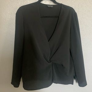 Black Topshop Long Sleeve Shirt